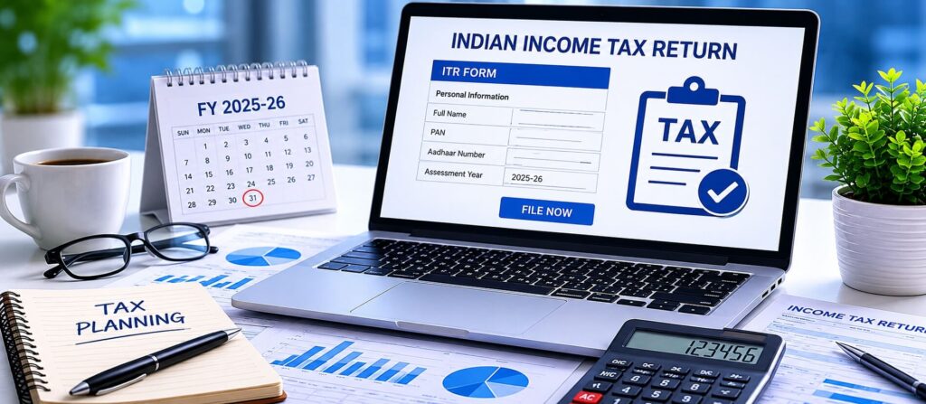 Professional guide to filing Income Tax Return for FY 2025-26 in India Kollam ITR filing firm near me